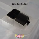 Ver imagem 6 de Caixa Organizador Container com Roda e Alça 54,5L Transparente Plasnew