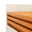 Ver imagem 2 de Conjunto Sala de Estar Buffet e Painel Home Ripado 180cm Cor:Off White/Cedro