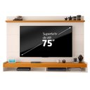 Ver imagem 7 de Conjunto Sala de Estar Buffet e Painel Home Ripado 180cm Cor:Off White/Cedro