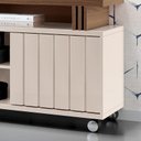 Ver imagem 3 de Rack Bancada para Sala Rivera 1.8 Off White Castanho – Hb Móveis