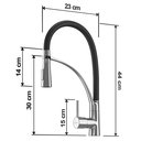 Ver imagem 6 de Kit Cuba Gourmet Quebec 60cm Aço Inox 304 e Torneira Gourmet Florença Monocomando Goldenx