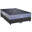 Ver imagem 1 de Cama Box Queen: Colchão Molas Masterpocket Ensacadas Paropas Petrus Grafite + Base Crc Suede Gray (