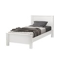 Ver imagem 1 de Cama Mila Solteiro com Pés de Madeira com Colchão D20 para Quarto Infantil e Juvenil - Branco