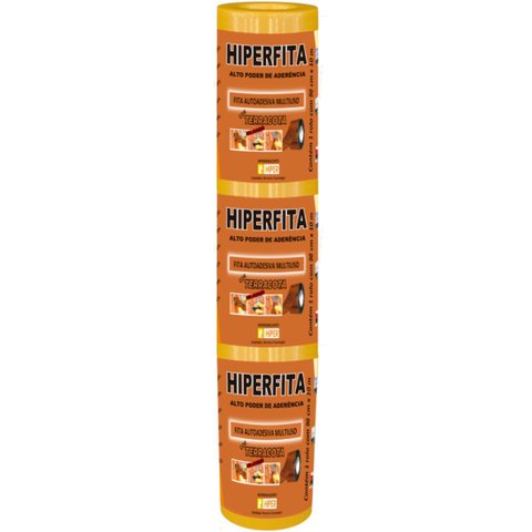Fita Asfáltica Terracota Autoadesiva 90CMX10MT Hiperfita