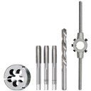 Ver imagem 1 de Kit Jogo de Macho M9 X 1,25 + Broca + Cossinete + Porta Cossinete