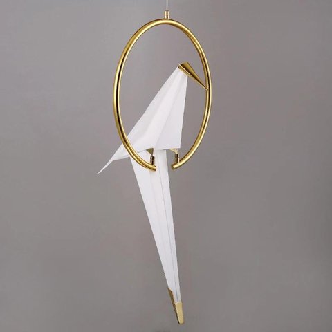 Pendente Origami Tsuru Led 6w 3000k Bivolt La2024 Delis