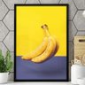 Quadro Decorativo Cozinha Banana Abstrato Amarelo e Roxo-34x49Cm - 1