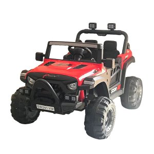 Carro Utv Jipe Buggy Elétrico 12V Infantil Som Bluetooth Usb Luzes Controle Vermelho Brinqway Bw241 