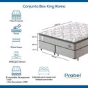 Ver mais imagens de Conjunto Box King Mola Probel Roma (193x203x56cm)