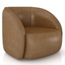 Ver imagem 5 de Poltrona para Sala Orgânica Kit 2 Zion M22 Sintético Caramelo - Mpozenato