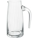Ver imagem 1 de Jarra de Cristal 1L Transparente 21x7x7cm Água Suco Chá Bebidas Mesa Detox