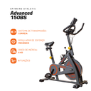 Ver imagem 2 de Spinning Athletic Advanced 150bs Suporta 120kg Disco 6kg Pedal Suave 8 Funções Queima de Gordura
