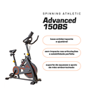 Ver imagem 4 de Spinning Athletic Advanced 150bs Suporta 120kg Disco 6kg Pedal Suave 8 Funções Queima de Gordura