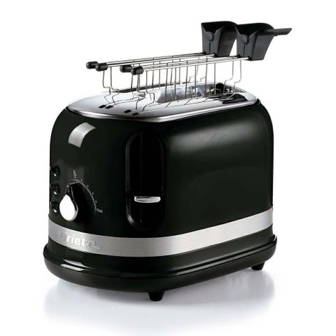 Torradeira Elétrica Moderna Preta p/ 2 Fatias 750W 127V Ariete