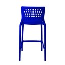 Ver imagem 5 de Banqueta Alta Marte em Polipropileno com Encosto Apoio para Os Pés Azul Acrilys