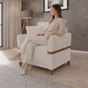 Ver imagem 7 de Poltrona de Leitura Confort Premium para Sala de Estar Canela