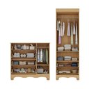 Ver imagem 5 de Quarto de Bebê Completo com Guarda-roupas 2 Portas e Cômoda Luna Multimóveis Mp4796 Madeirado/