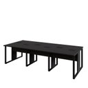 Ver imagem 6 de Mesa de Escritório Plataforma 6 Pessoas 2,70m Pre Pés Metal Cor:preto
