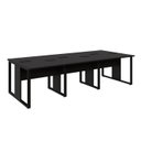 Ver imagem 2 de Mesa de Escritório Plataforma 6 Pessoas 2,70m Pre Pés Metal Cor:preto