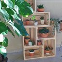 Ver imagem 3 de Caixote de Madeira Organizador Modular Quadrado Pequeno Natural