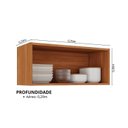 Ver imagem 3 de Armário de Cozinha 1 Porta Horizontal 70cm Branco/Cinamomo/Off