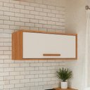 Ver imagem 1 de Armário de Cozinha 1 Porta Horizontal 70cm Branco/Cinamomo/Off