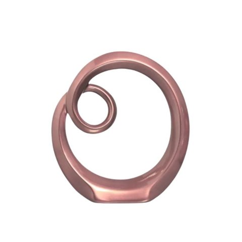 Escultura Arco g Decoração em Cerâmica Rosé Gold