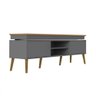 Rack Bancada Artely Lumina c/ 2 Portas e Led Carvalho/grafite - 7