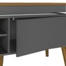 Rack Bancada Artely Lumina c/ 2 Portas e Led Carvalho/grafite - 3
