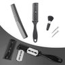 Kit Cortar Cabelo Tesouras Profissionais Aço Inox:prateado - 3