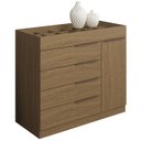 Ver imagem 2 de Cômoda Quarto de Solteiro 110cm 4 Gavetas Amel Atacama A15 - Mpozenato