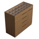 Ver imagem 4 de Cômoda Quarto de Solteiro 110cm 4 Gavetas Amel Atacama A15 - Mpozenato