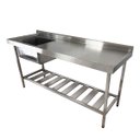 Ver imagem 1 de Pia Aço Inox Industrial 140x60x90 Cm Cuba Esquerda Nortinox