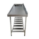 Ver imagem 3 de Pia Aço Inox Industrial 140x60x90 Cm Cuba Esquerda Nortinox