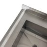 Pia Aço Inox Industrial 140x60x90 Cm Cuba Esquerda Nortinox - 5