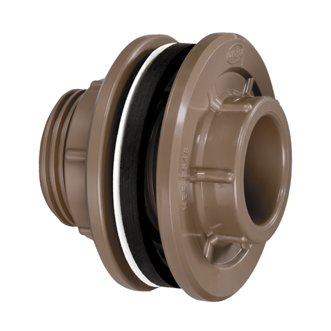 Adaptador Pvc Liso e Rosca P/ Caixa da Água Borracha de Vedação Bitola 25mm X 3/4'' Durín