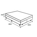 Ver imagem 6 de Cama Box Queen Colchão Mola Ensacada Acolchões + Box Sintético 70x158x198 Cor:Bege