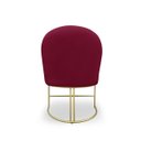 Ver imagem 3 de Kit 2 Banqueta Poltrona Lua Penteadeira e Salão com Base Metálica:bordo