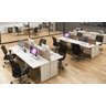 Plataforma Estação De Trabalho Para Escritorio 02 lugares 120 Cm Fresno Sbiancatto - 2
