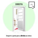 Ver imagem 2 de Porta de Aluminio Postigo Direita Linha Premium:2,10 X 0,80/preto