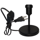 Ver imagem 1 de Luminária Mesa Abajur Mini P/led Use a Sua Cúpula:preto