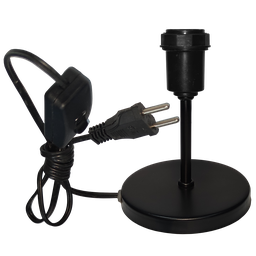 Luminária Mesa Abajur Mini P/led Use a Sua Cúpula:preto - 3