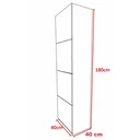 Ver imagem 3 de Armário 4 portas guarda volume locker com chave em mdf