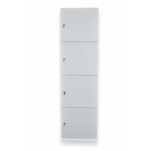 Armário 4 portas guarda volume locker com chave em mdf