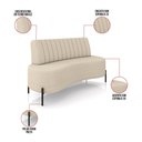 Ver imagem 7 de Sofá 2 Lugares Orgânico 135cm Maraú Bouclê K01 - D'rossi