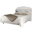 Ver imagem 3 de Cabeceira Casal Star com Nichos MDF-MDP Branco 149cm Casah