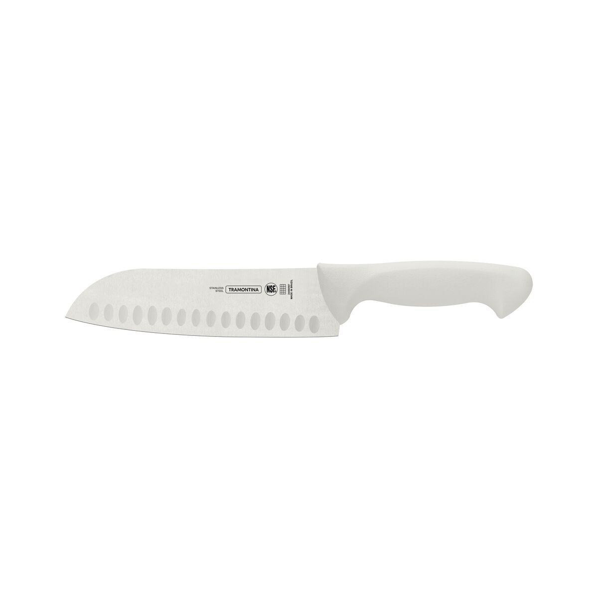 Faca Santoku Inox 7 Premium Vegetais Carne Legumes Churrasco Cabo Branco