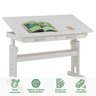Escrivaninha Mesa de Desenho Olivia em Madeira Maciça Branco Idimex - 7