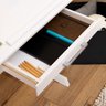 Escrivaninha Mesa de Desenho Olivia em Madeira Maciça Branco Idimex - 11