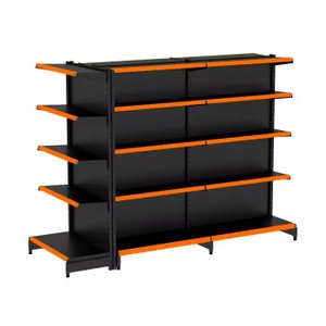 Gondola Centro 170 Fit Ate 2 Metros 1 Ponta Preto 25b Pe Laranja